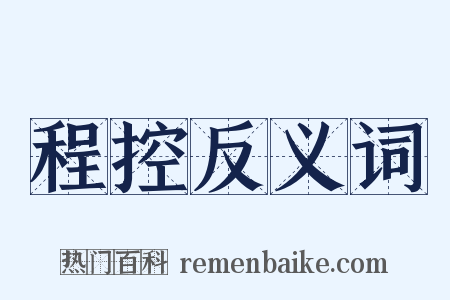 程控反义词是什么意思的图片